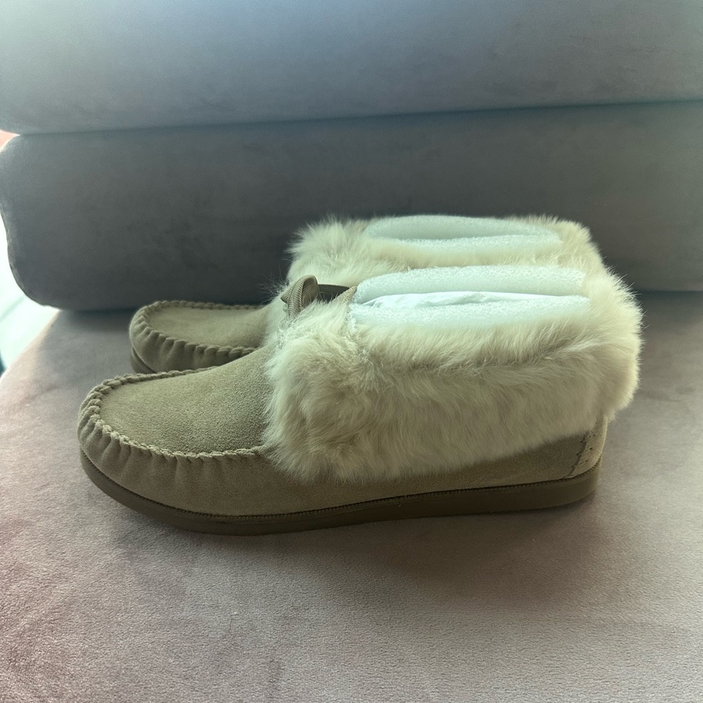 Tory Burch Suede & Fur ankle Booties